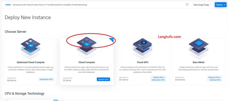 tạo VPS trên Vultr và cài đặt windown